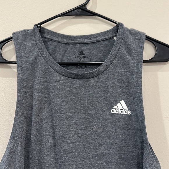 Adidas gray and white tank top- XL - Picture 2 of 6